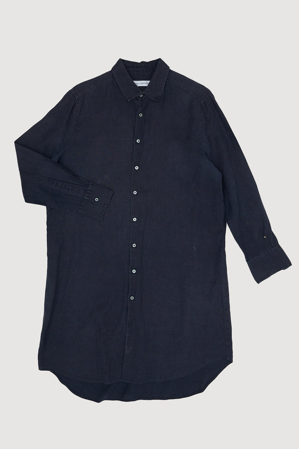 Re-Worn Womens Linen Shirt Dress