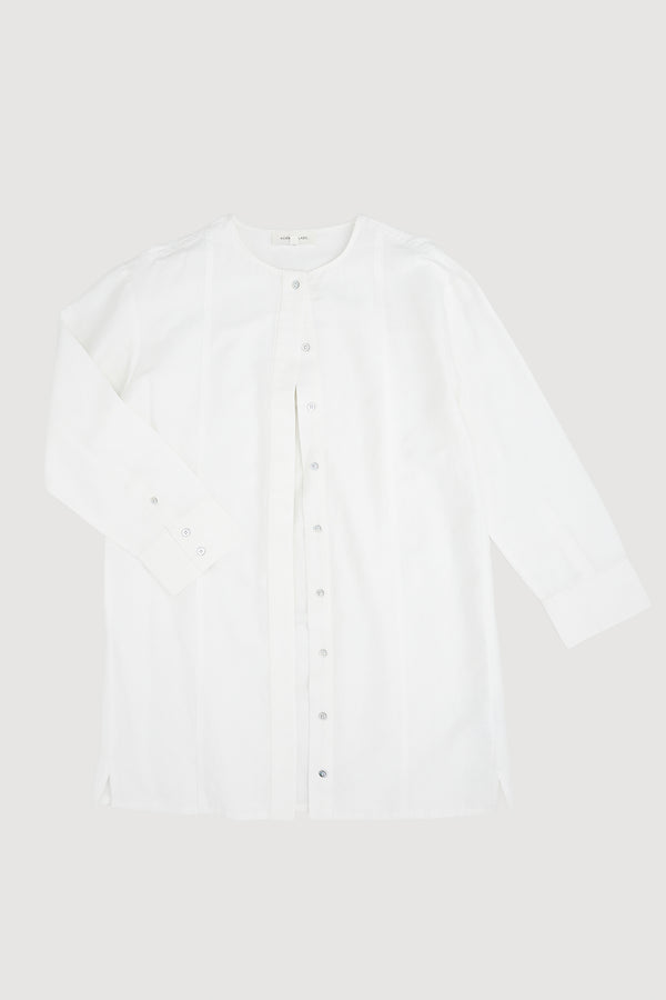 Re-Worn Womens Linen Blend Long Sleeve Shirt