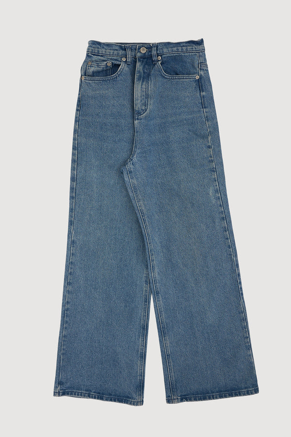 Re-Worn Womens Denim Wide Leg Jean