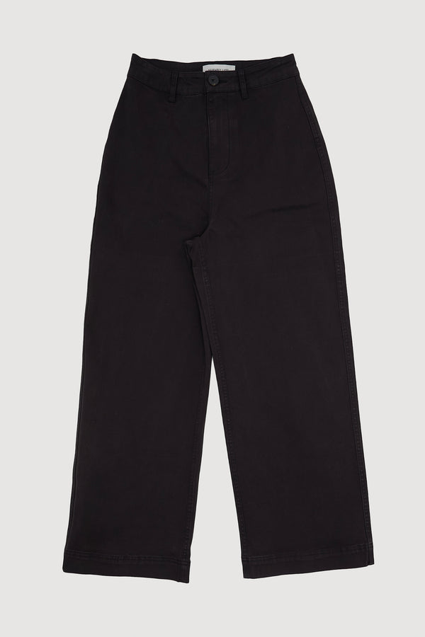 Re-Worn Womens Cotton Blend Wide Leg Jean