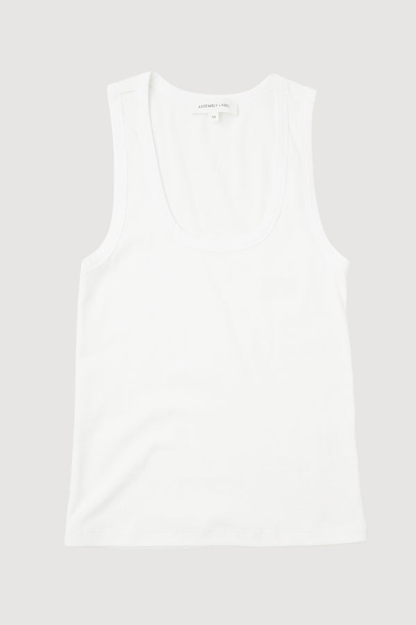 Re-Worn Womens Cotton Blend Textured Tank