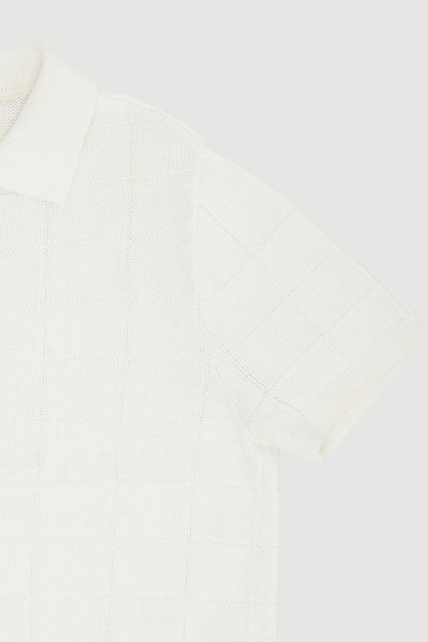 Re-Worn Womens Linen Blend Knit Shirt