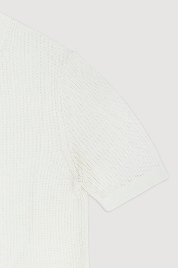 Re-Worn Womens Cotton Blend Textured Knit Shirt