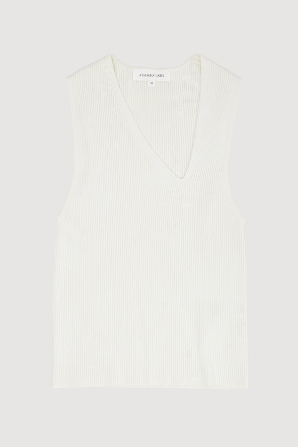 Re-Worn Womens Cotton Blend Textured Tank