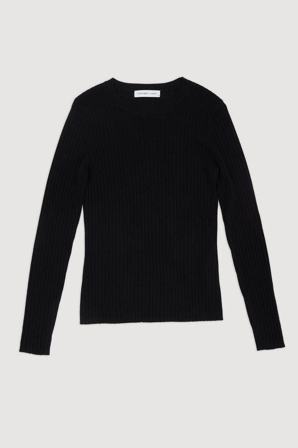 Re-Worn Womens Wool Textured Long Sleeve