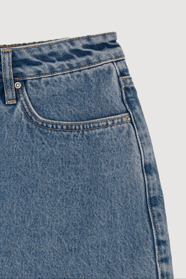 Re-Worn Womens Denim Mini Skirt