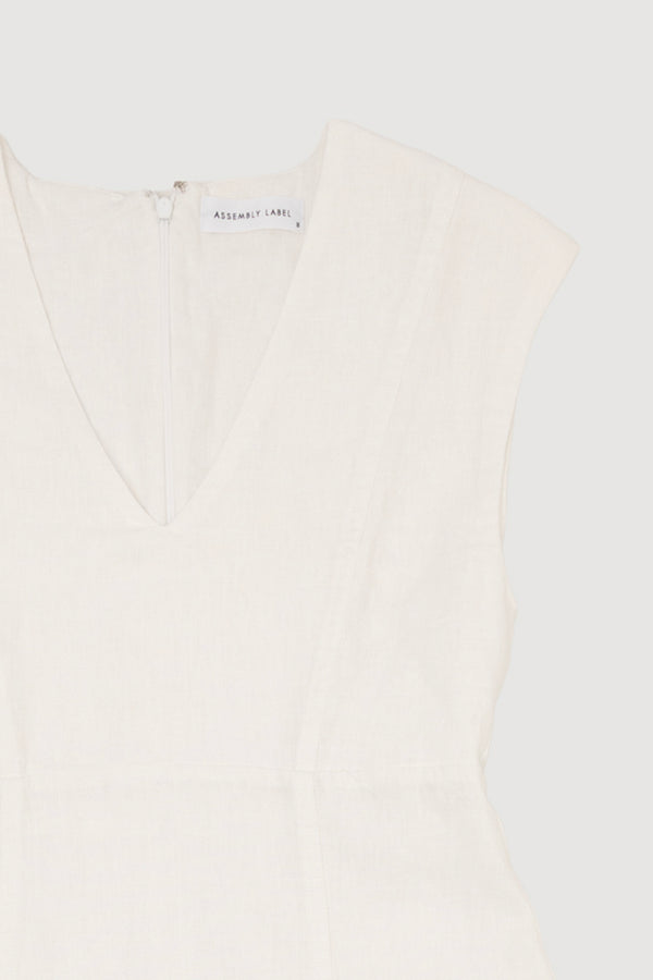 Re-Worn Womens Linen Blend Dress