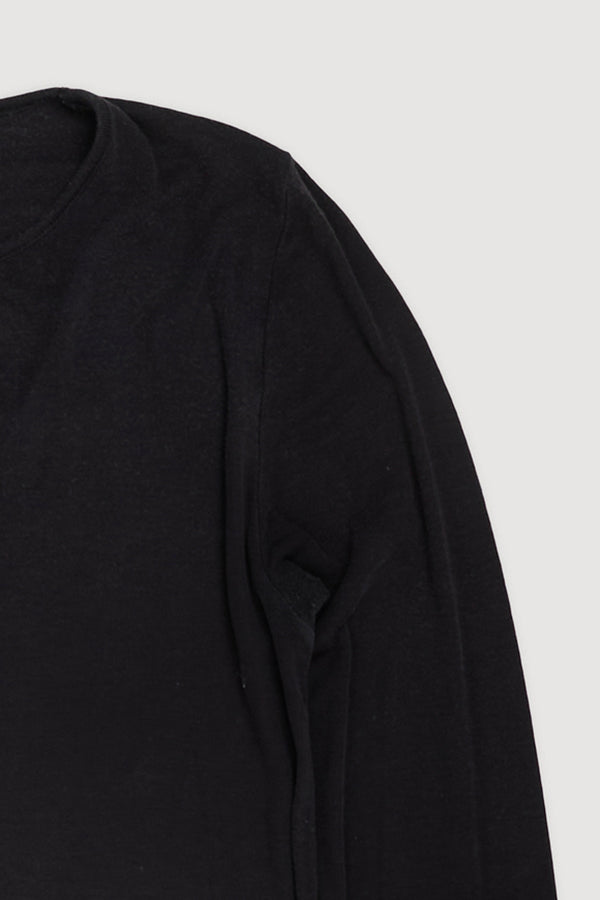 Re-Worn Womens Wool Blend Textured Long Sleeve Top