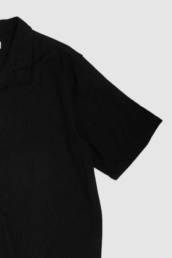 Re-Worn Mens Linen Blend Short Sleeve Shirt