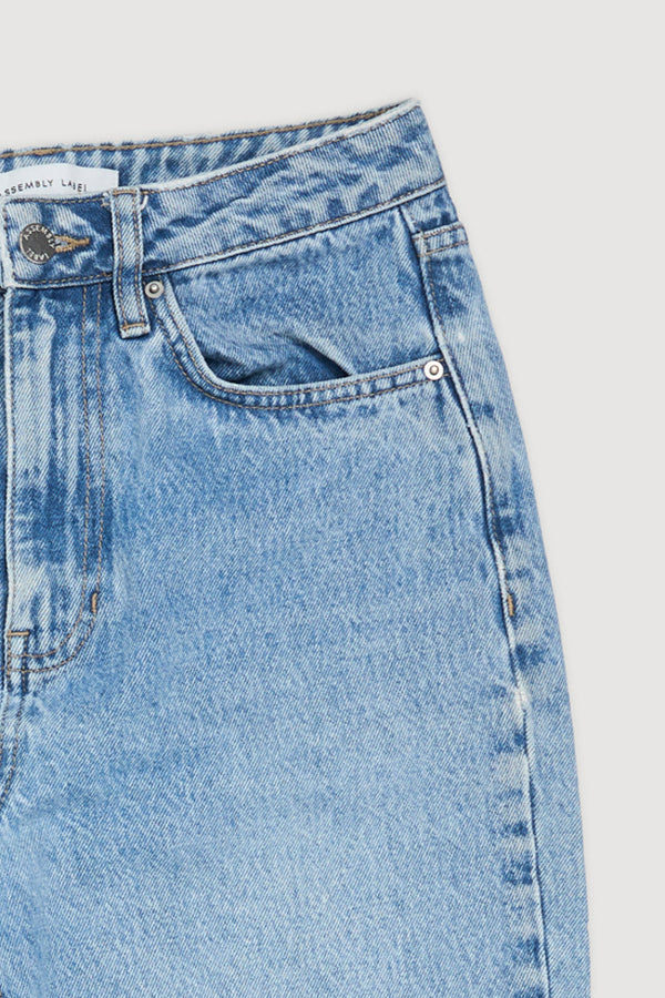 Re-Worn Womens Denim Wide Leg Jean