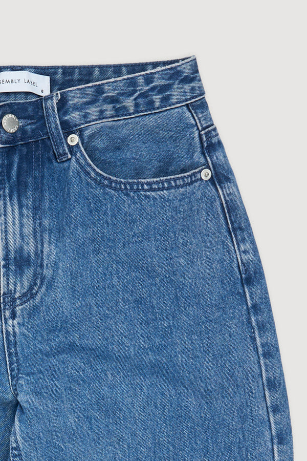 Re-Worn Womens Denim Wide Leg Jean