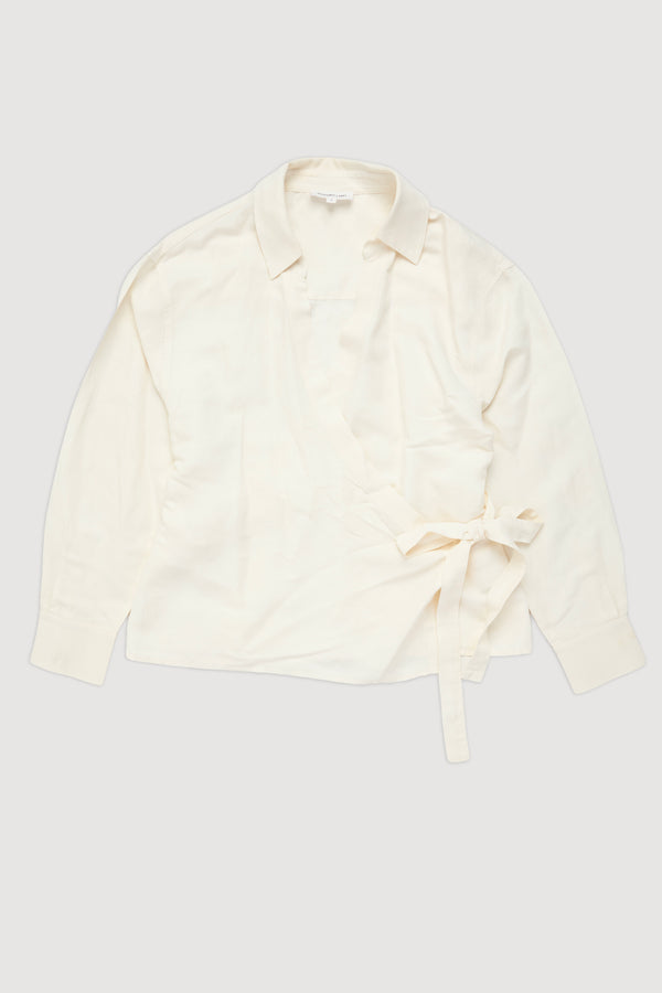 Re-Worn Womens Silk Blend Long Sleeve Shirt