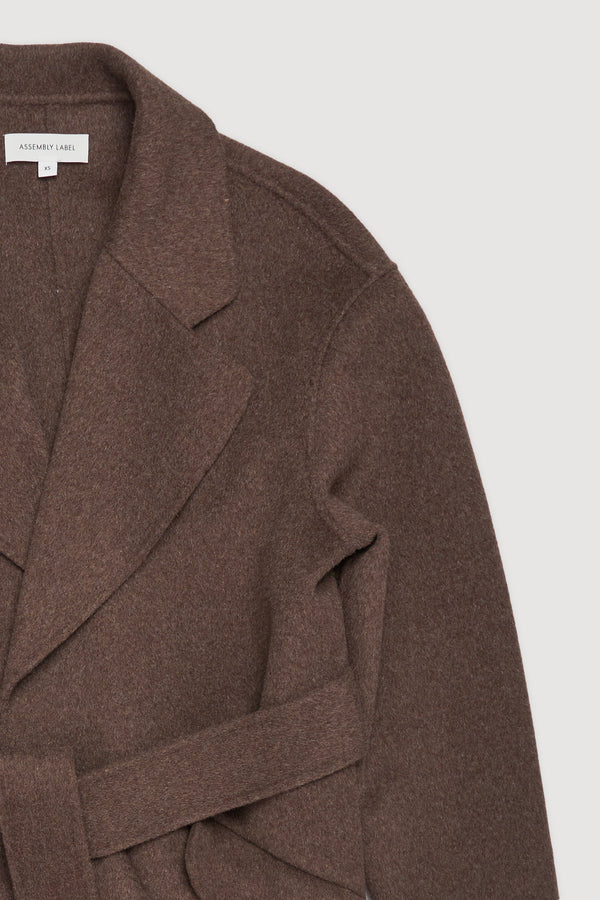 Re-Worn Womens Wool Textured Coat