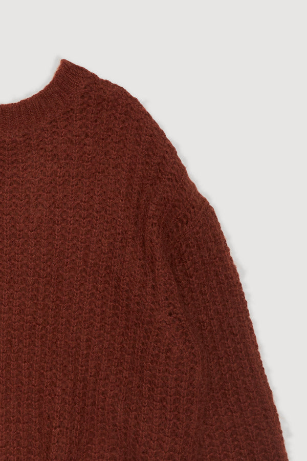 Re-Worn Womens Wool Blend Textured Sweater