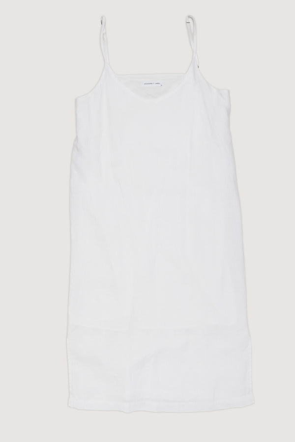 Re-Worn Womens Linen Blend Slip Dress