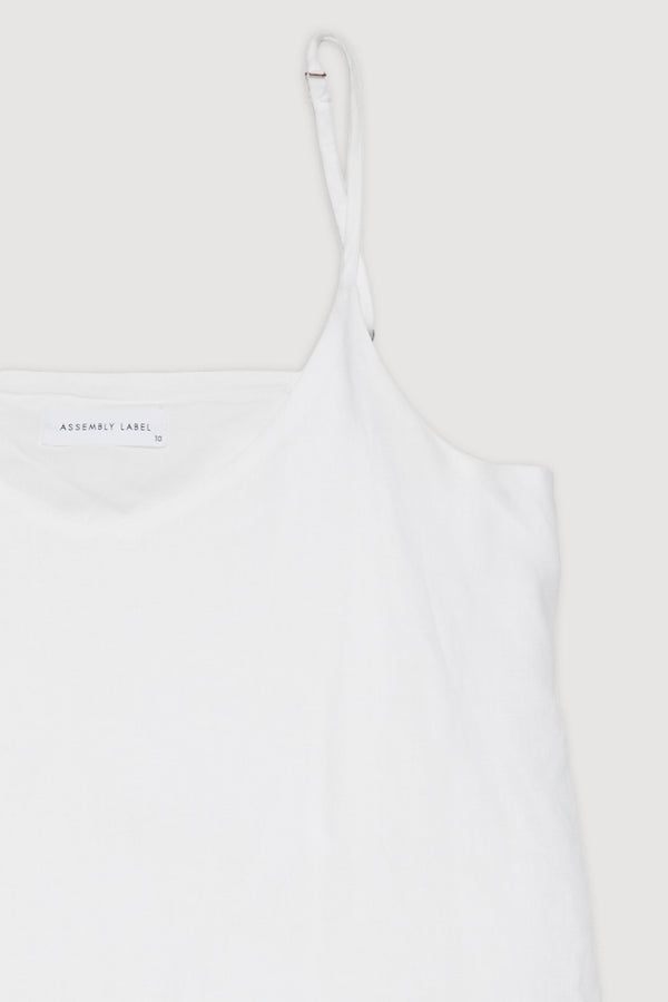Re-Worn Womens Linen Blend Slip Dress