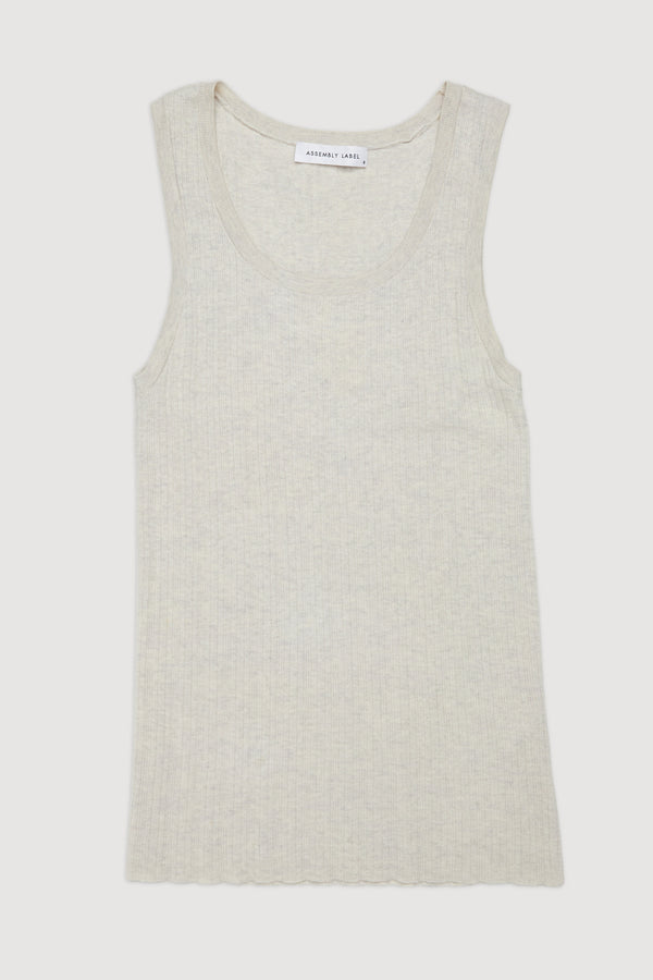 Re-Worn Womens Wool Blend Textured Tank