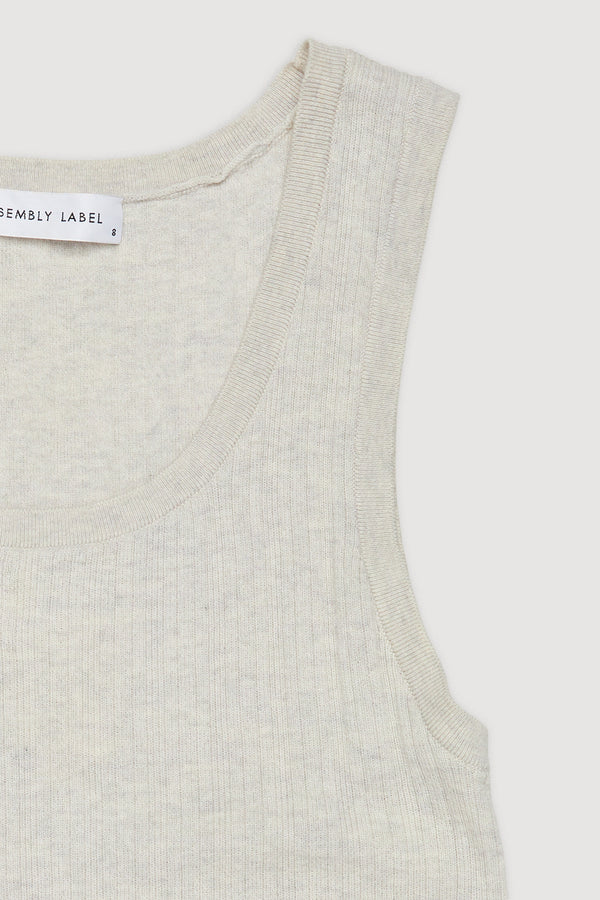 Re-Worn Womens Wool Blend Textured Tank