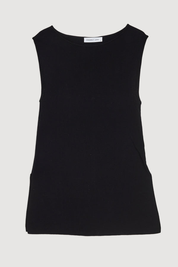 Re-Worn Womens Cotton Blend Textured Tank
