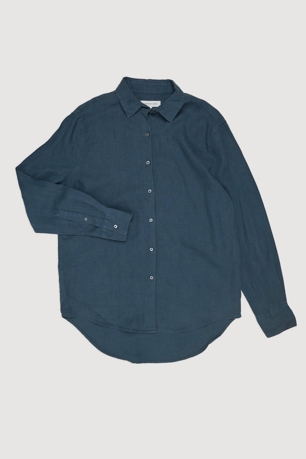 Re-Worn Mens Linen Long Sleeve Shirt