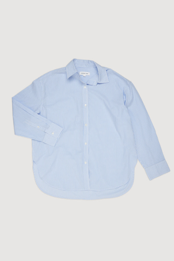 Re-Worn Womens Cotton Stripe Long Sleeve Shirt