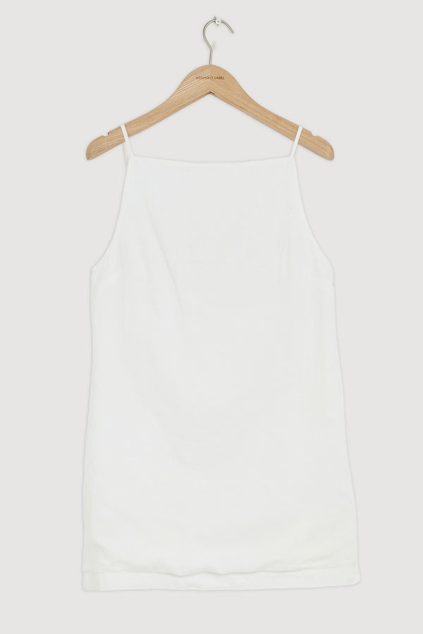 Re-Worn Womens Linen Mini Dress