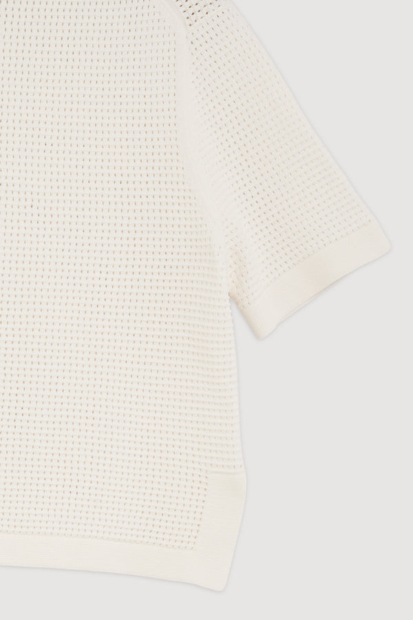 Re-Worn Womens Cotton Textured Knit Shirt