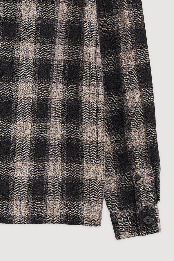 Re-Worn Mens Cotton Textured Long Sleeve Shirt