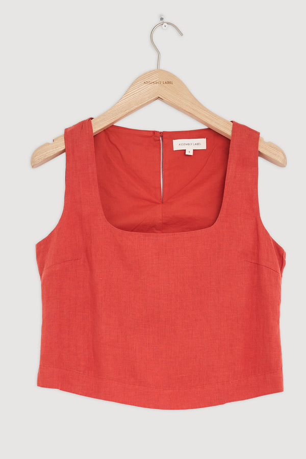 Re-Worn Womens Linen Top