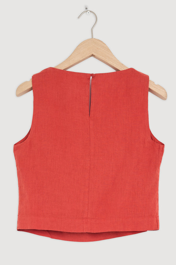 Re-Worn Womens Linen Top