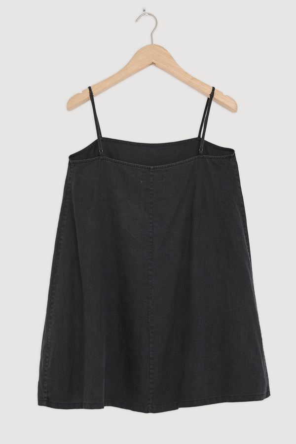 Re-Worn Womens Linen Mini Dress