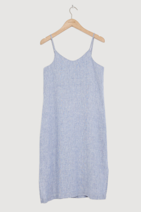 Re-Worn Womens Linen Slip Dress
