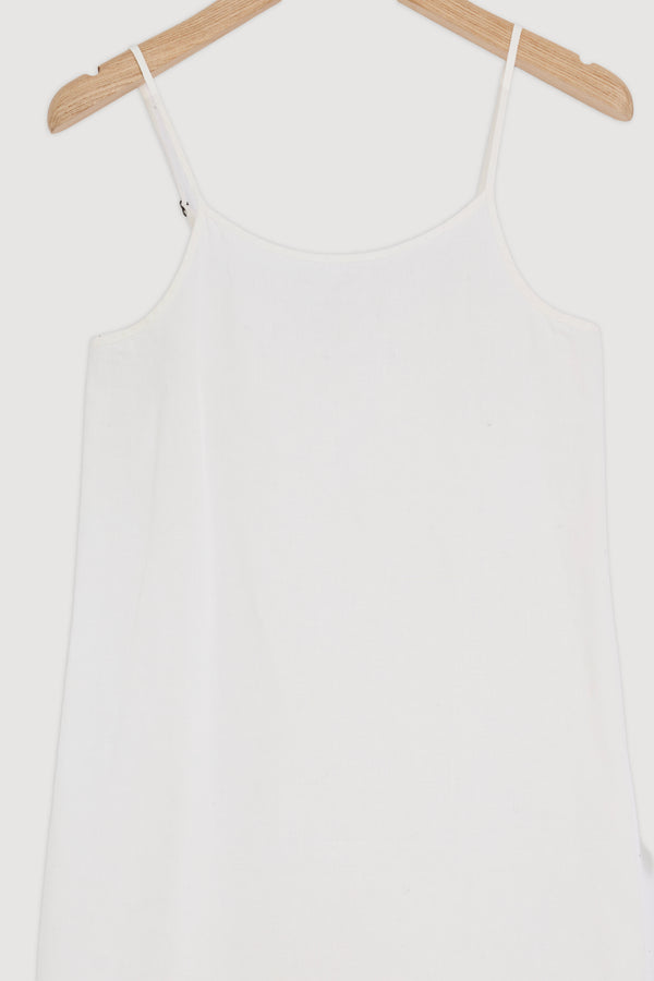 Re-Worn Womens Linen Slip Dress