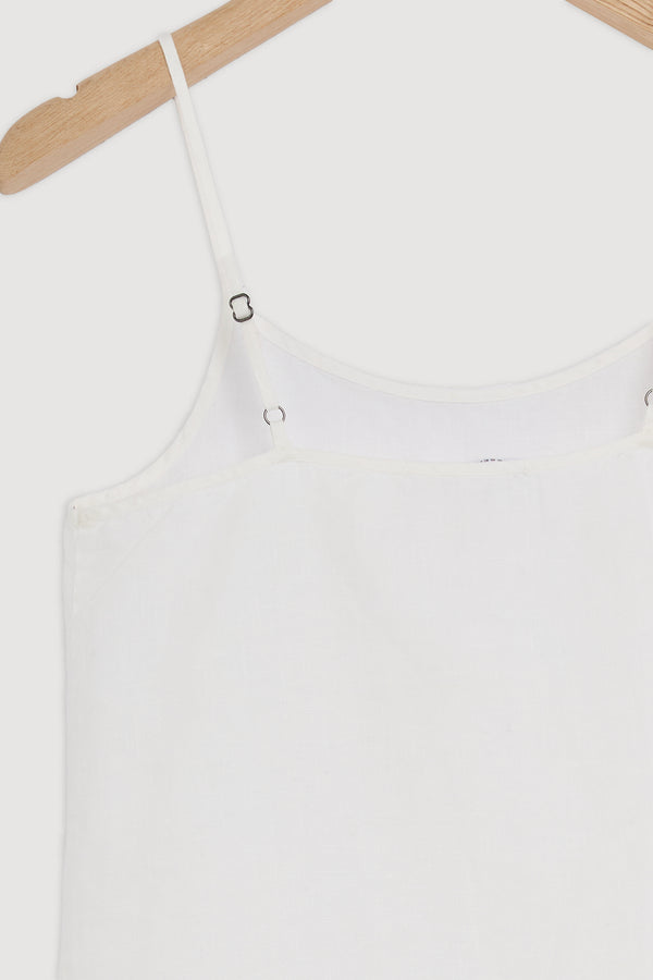Re-Worn Womens Linen Slip Dress