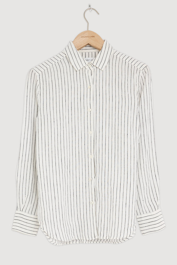 Re-Worn Womens Linen Long Sleeve Shirt