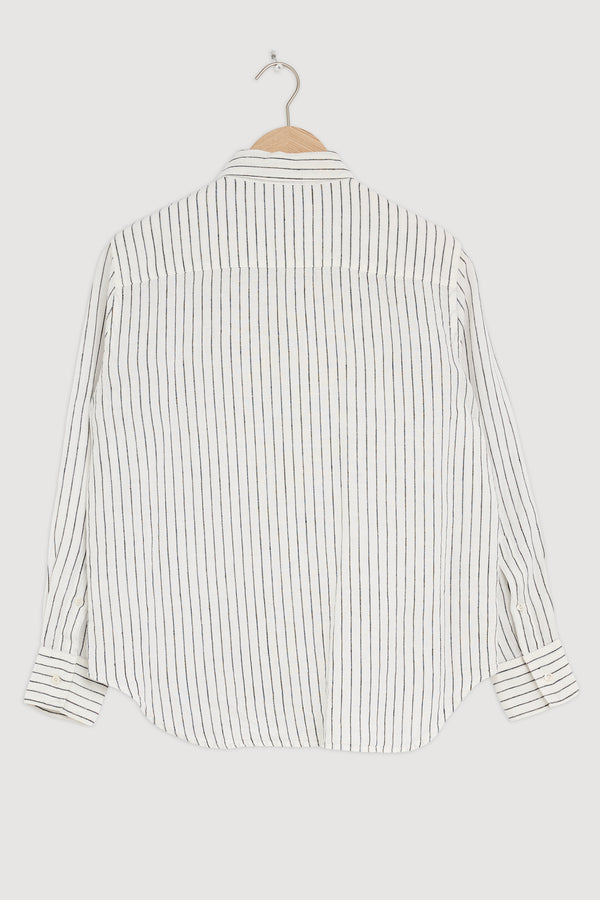 Re-Worn Womens Linen Long Sleeve Shirt