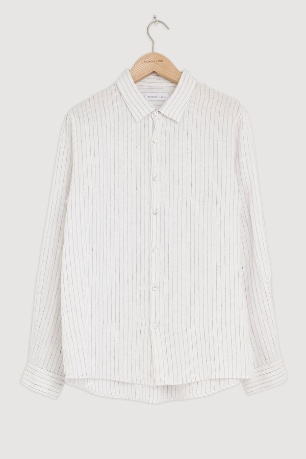 Re-Worn Mens Linen Long Sleeve Shirt