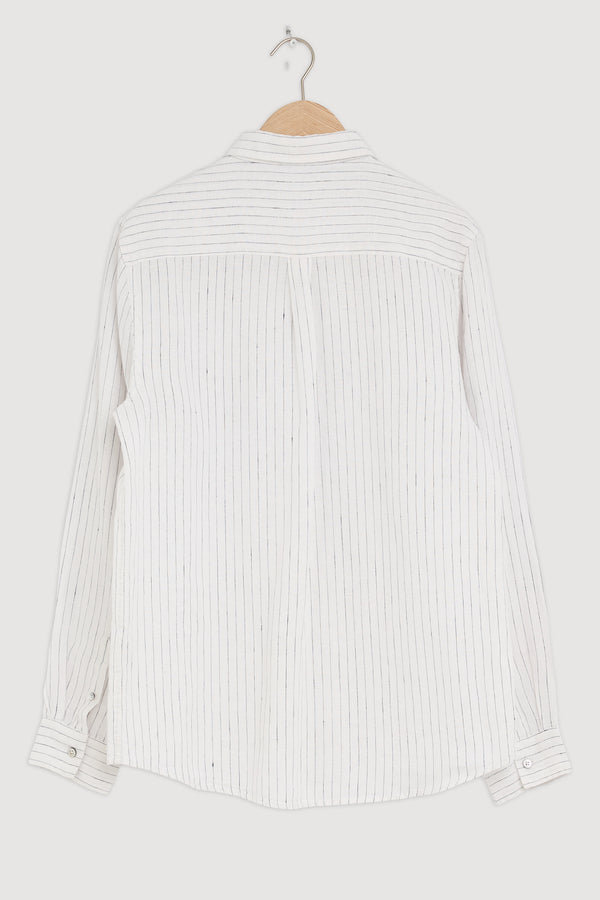 Re-Worn Mens Linen Long Sleeve Shirt