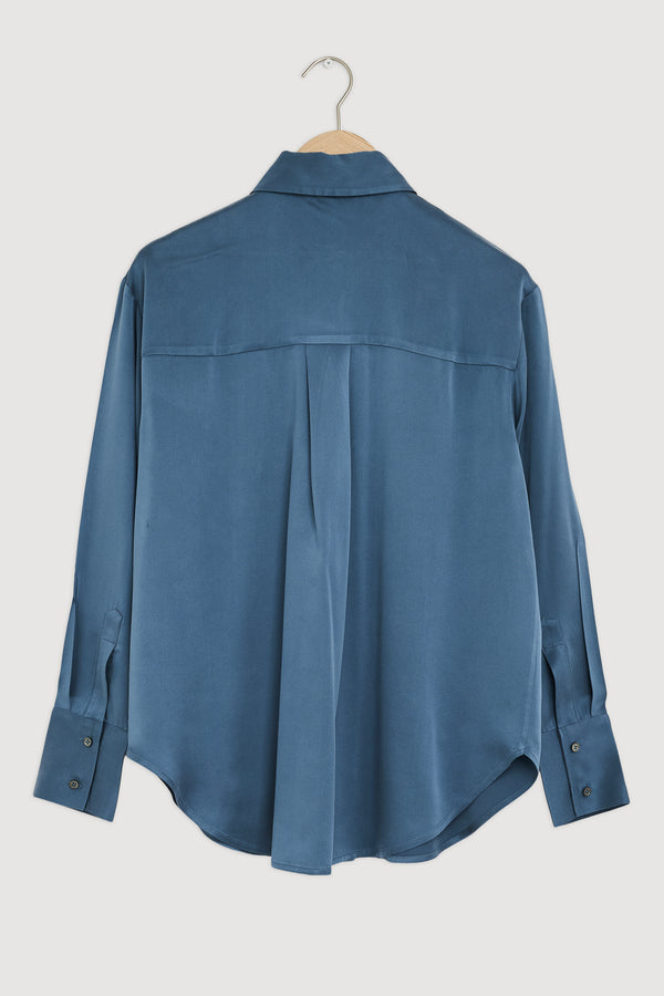 Re-Worn Womens Silk Long Sleeve Shirt