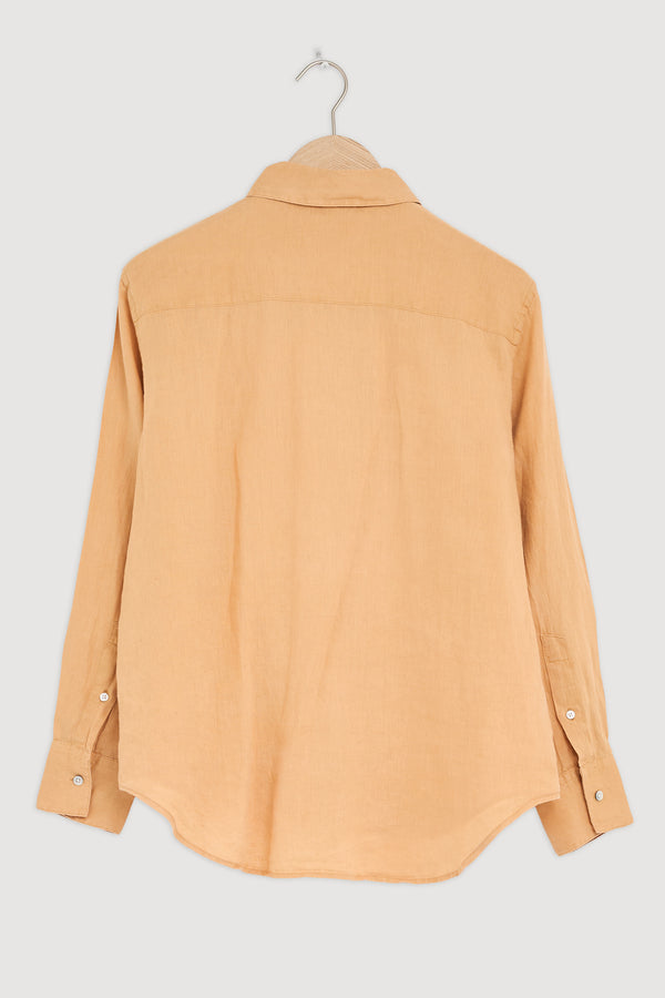 Re-Worn Womens Linen Long Sleeve Shirt
