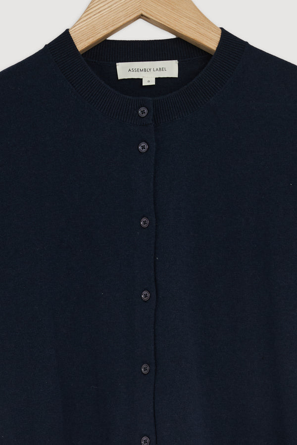 Re-Worn Semra Cotton Cashmere Short Sleeve Cardigan