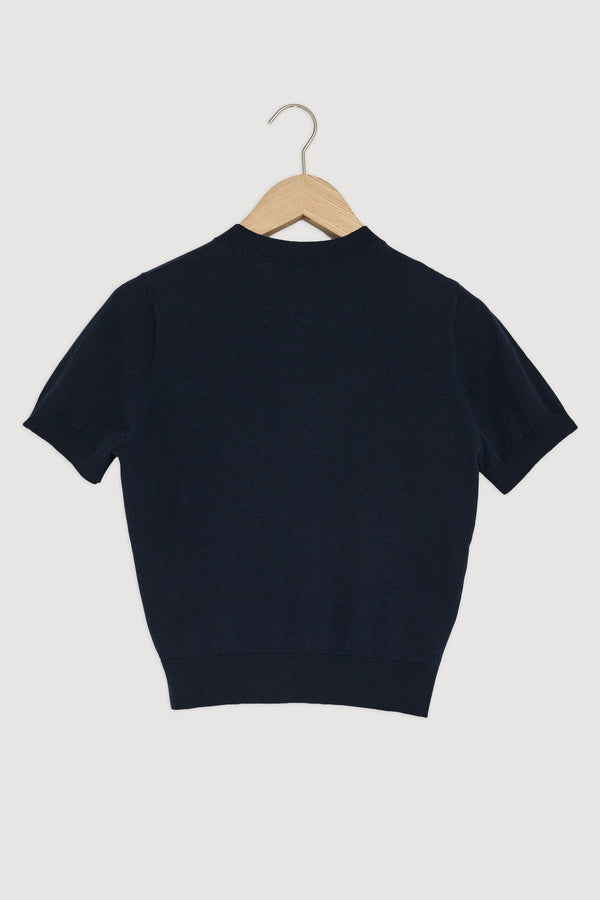 Re-Worn Semra Cotton Cashmere Short Sleeve Cardigan