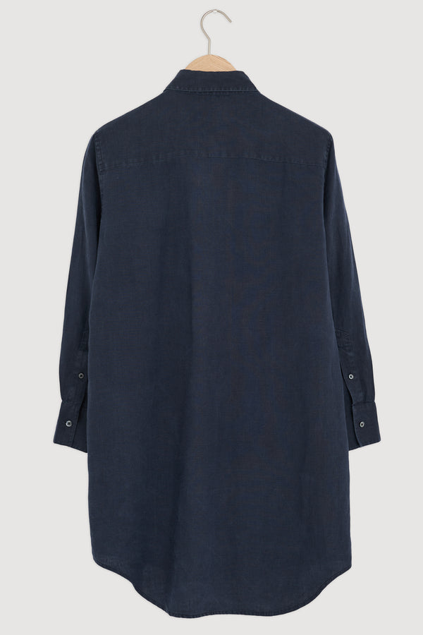 Re-Worn Womens Linen Shirt Dress