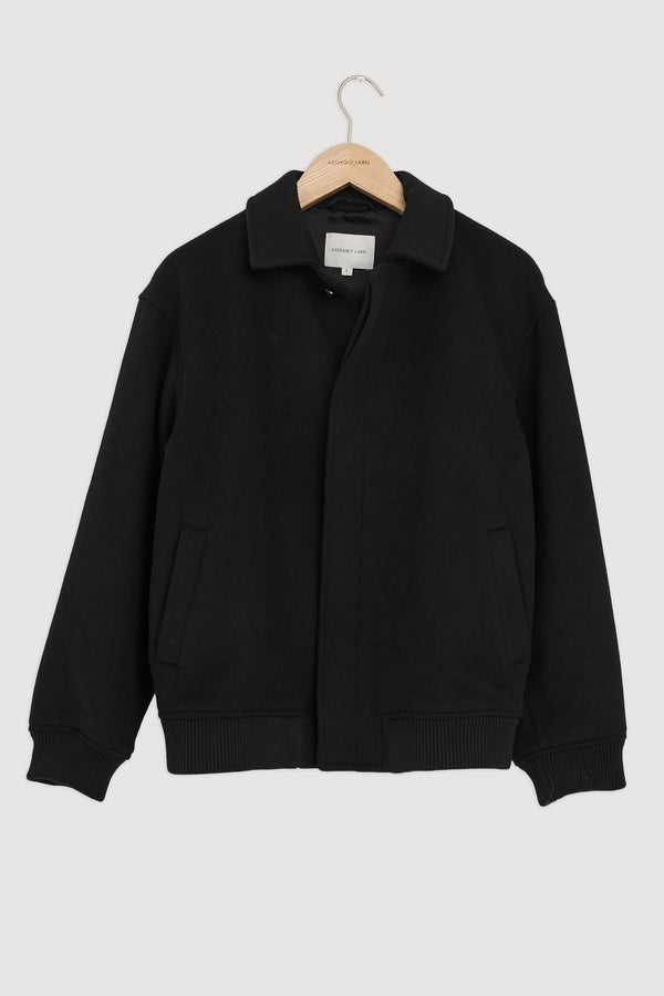 Re-Worn Mens Harrington Wool Bomber Jacket