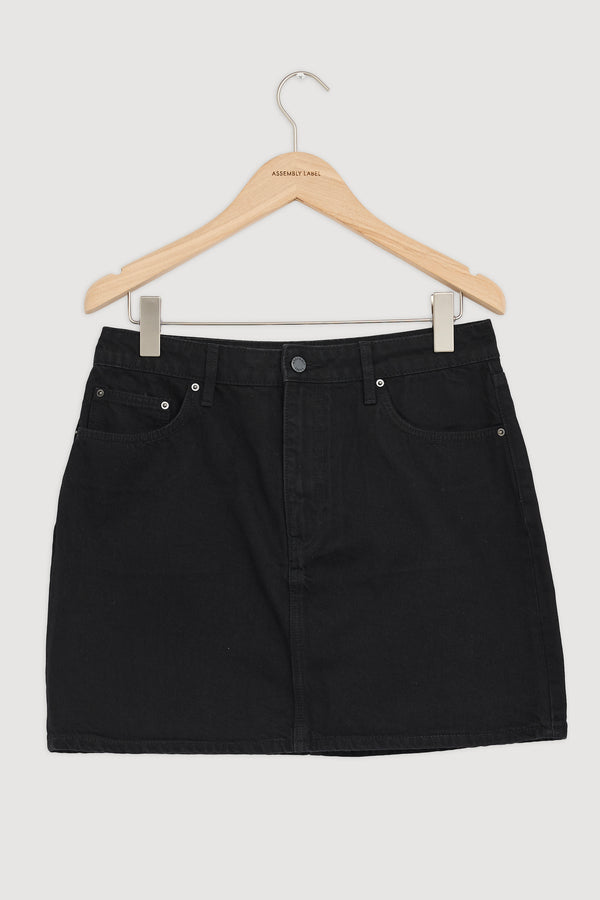 Re-Worn Womens Denim Mini Skirt