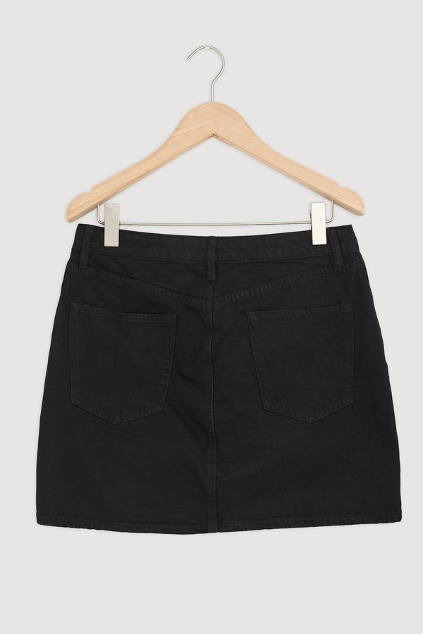 Re-Worn Womens Denim Mini Skirt