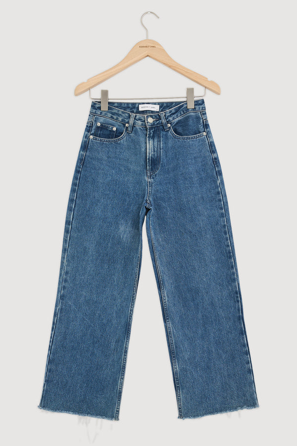 Re-Worn Womens Cotton Denim Straight Leg Jean