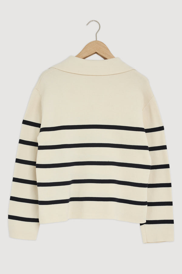 Re-Worn Womens Cotton Stripe Sweater