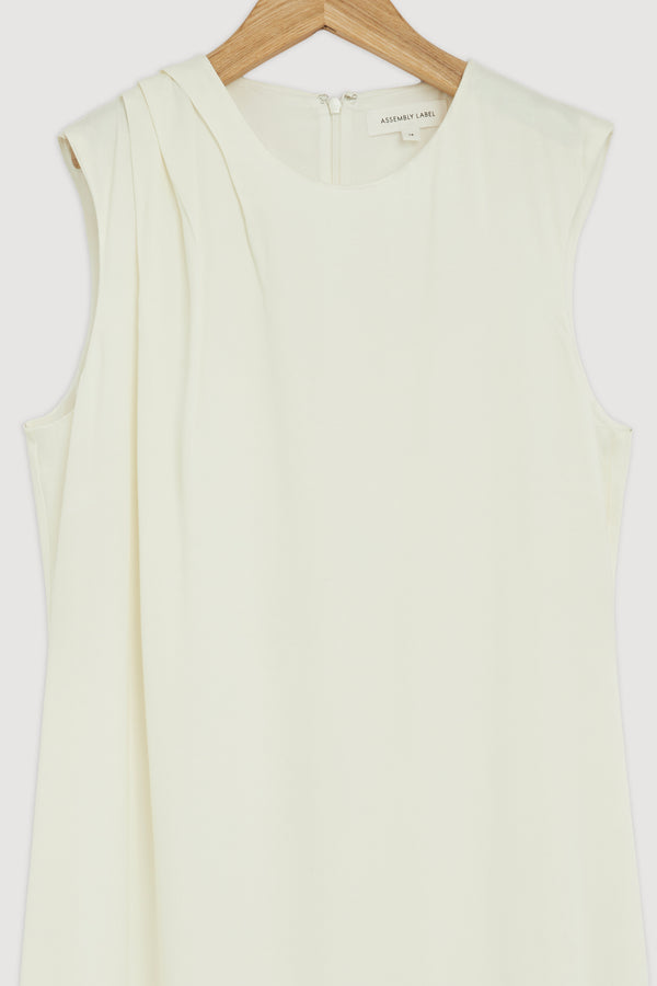 Re-Worn Leah Asymmetric Drape Maxi Dress