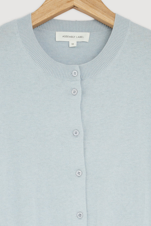 Re-Worn Semra Cotton Cashmere Short Sleeve Cardigan